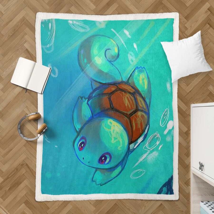 Pokémon Schiggy Decke - Fleecedecke – Bild 3