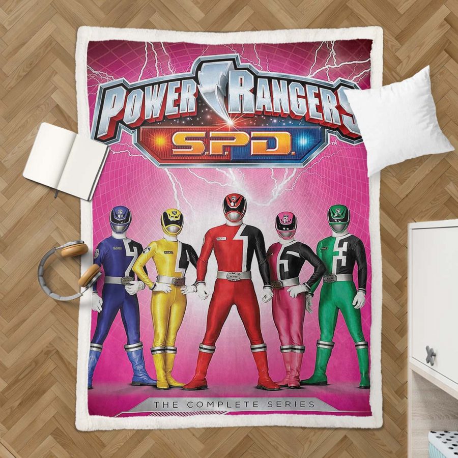 Power Rangers Alle Charaktere 01 Decke - Fleecedecke – Bild 3