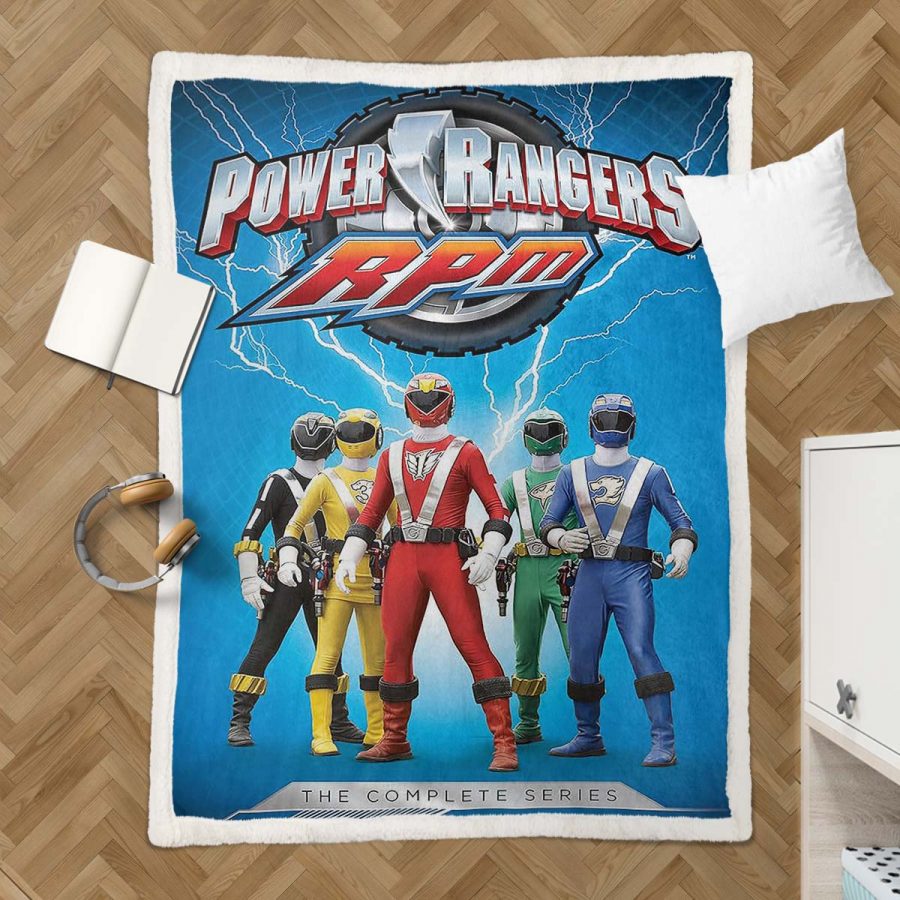 Power Rangers Alle Charaktere 02 Decke - Fleecedecke – Bild 3
