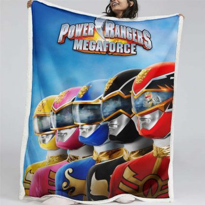 Power Rangers Alle Charaktere 03 Decke - Fleecedecke