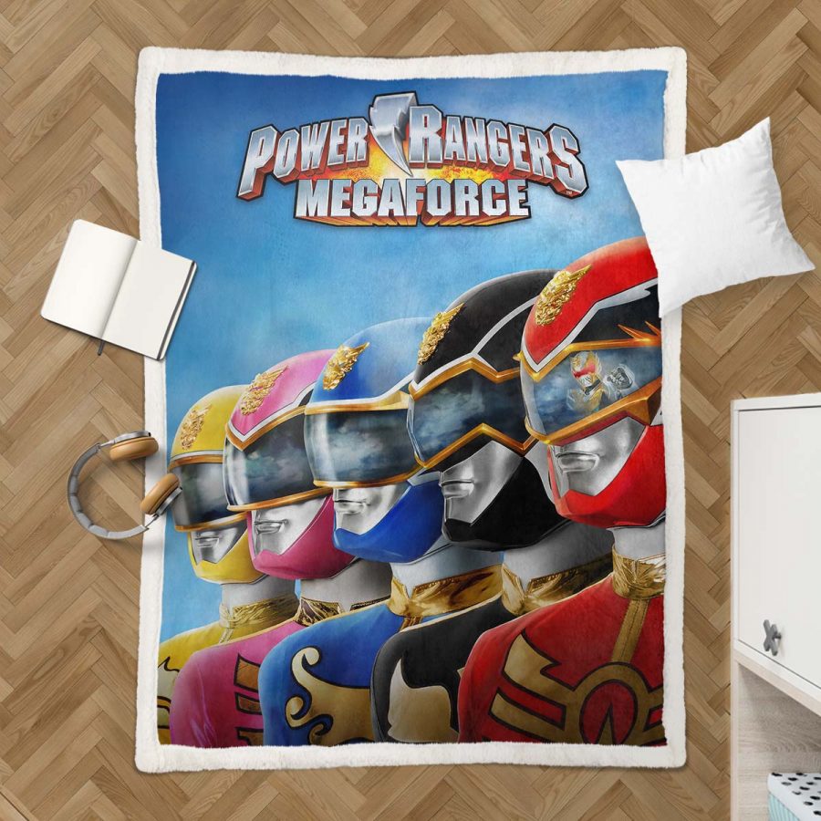 Power Rangers Alle Charaktere 03 Decke - Fleecedecke – Bild 3