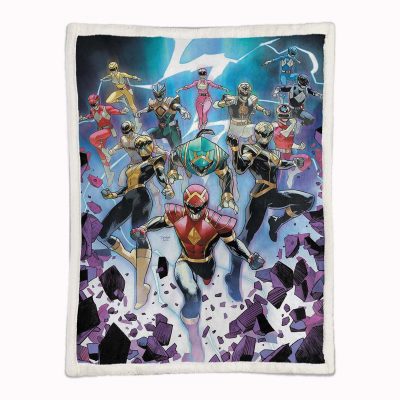 Alternative view of Power Rangers Alle Charaktere 04 Decke - Fleecedecke