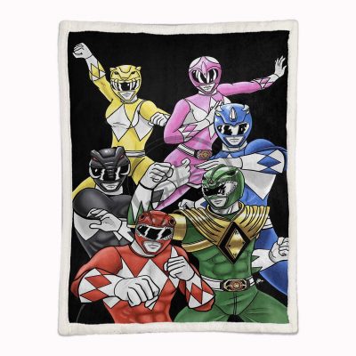 Alternative view of Power Rangers Alle Charaktere 06 Decke - Fleecedecke