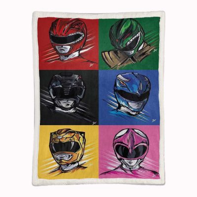 Alternative view of Power Rangers Alle Charaktere 07 Decke - Fleecedecke