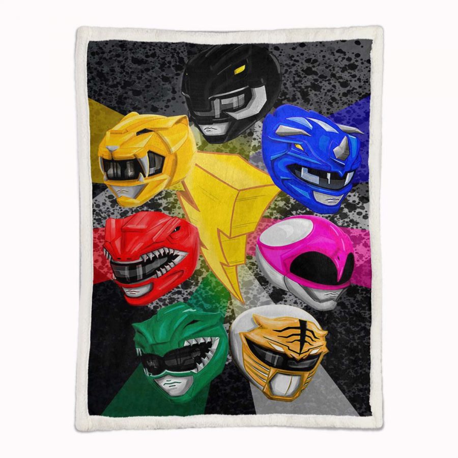 Power Rangers Alle Charaktere 08 Decke - Fleecedecke – Bild 2