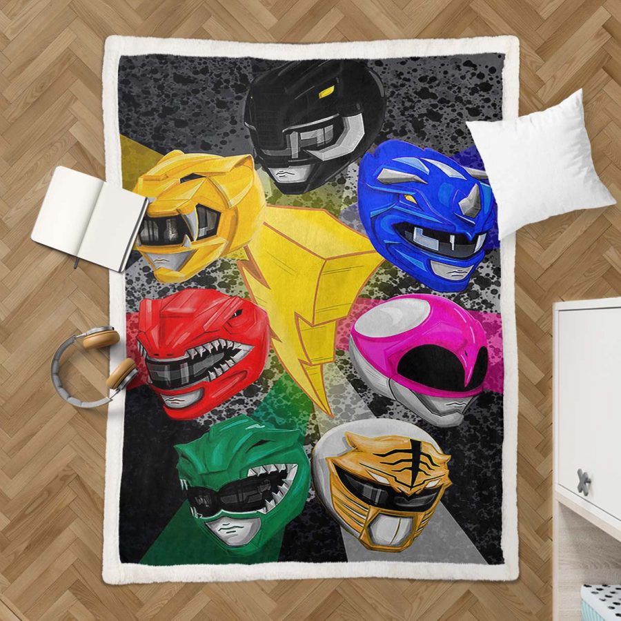 Power Rangers Alle Charaktere 08 Decke - Fleecedecke – Bild 3