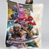 Power Rangers Alle Charaktere 09 Decke - Fleecedecke