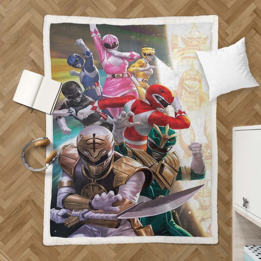 Power Rangers Alle Charaktere 09 Decke - Fleecedecke – Bild 3