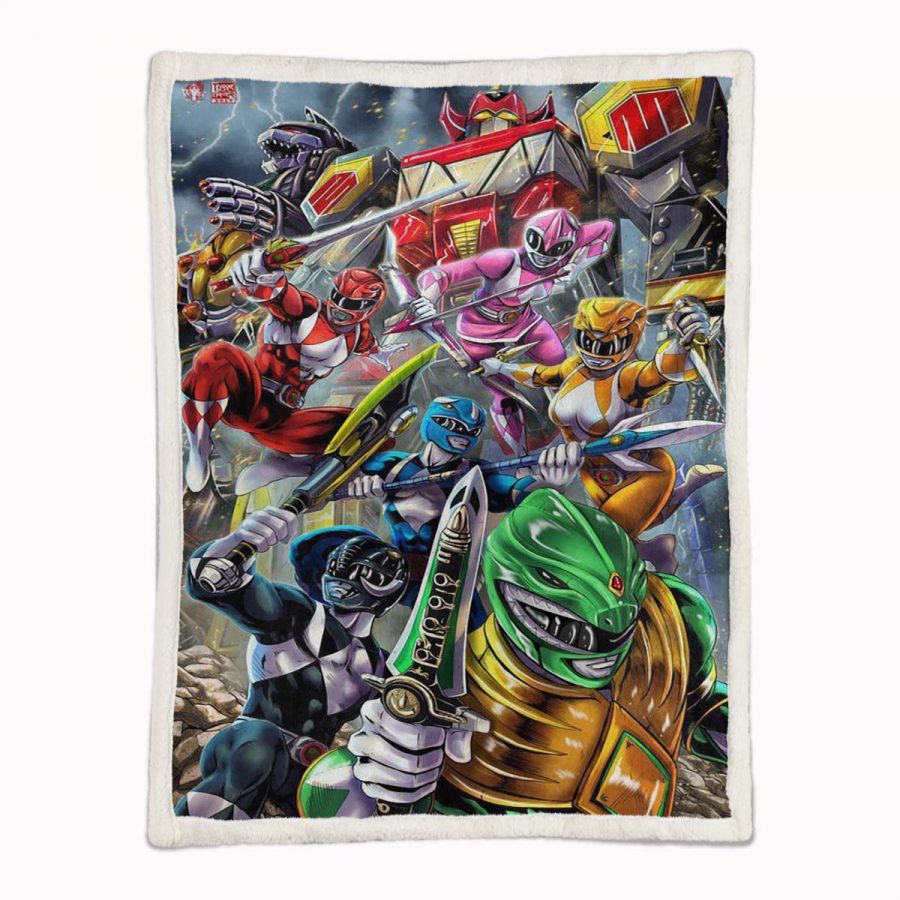 Power Rangers Alle Charaktere 10 Decke - Fleecedecke – Bild 2