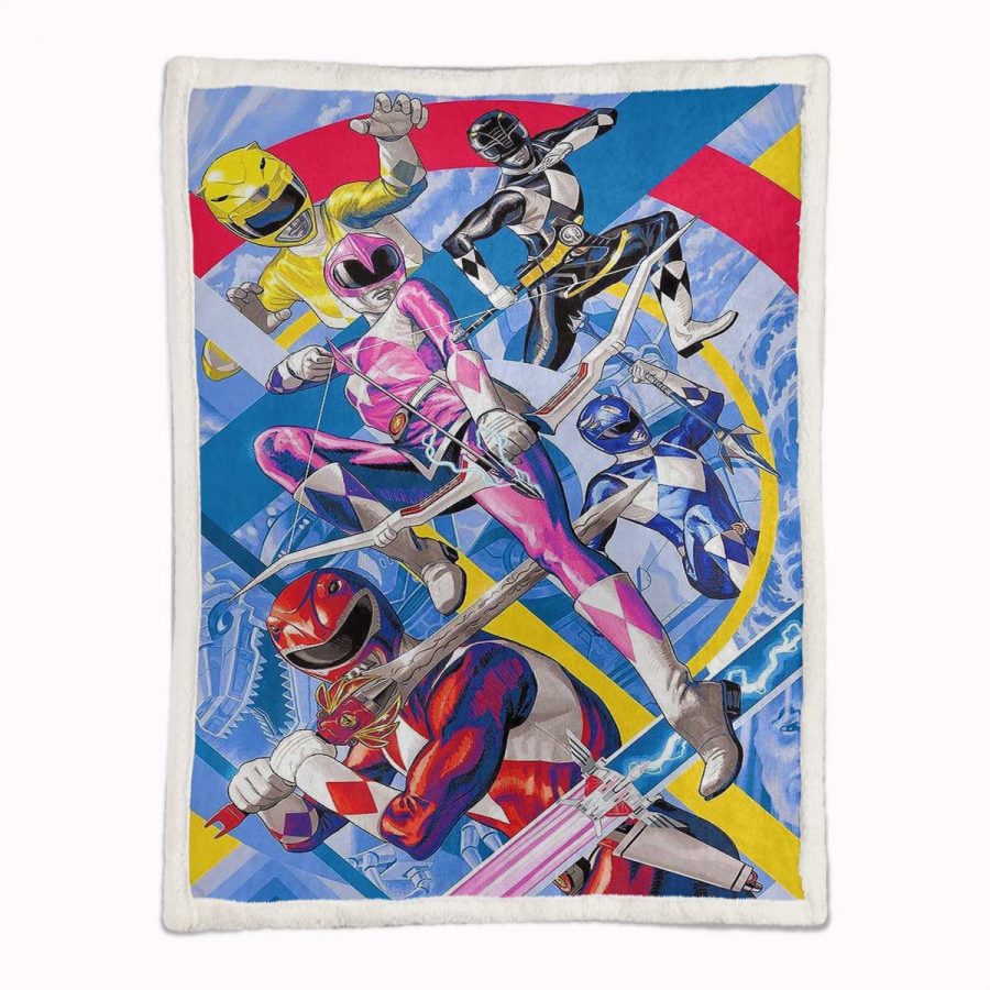 Power Rangers Alle Charaktere 13 Decke - Fleecedecke – Bild 2