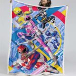 Power Rangers Alle Charaktere 13 Decke – Fleecedecke