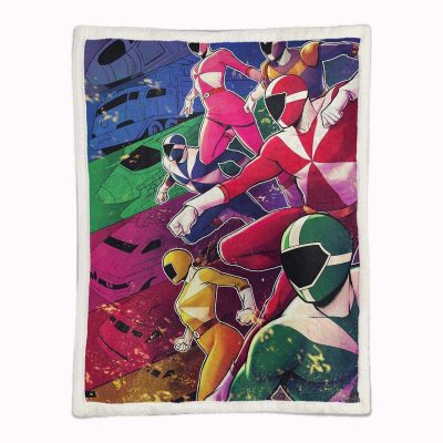 Alternative view of Power Rangers Alle Charaktere 14 Decke - Fleecedecke