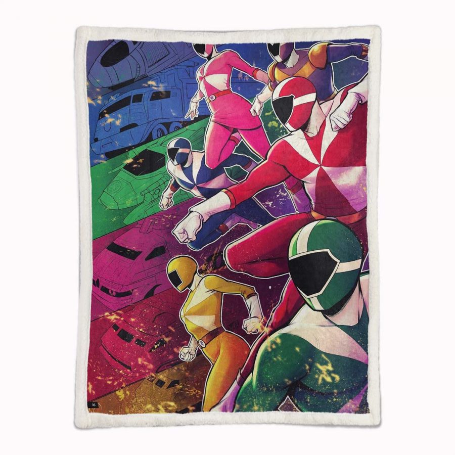 Power Rangers Alle Charaktere 14 Decke - Fleecedecke – Bild 2