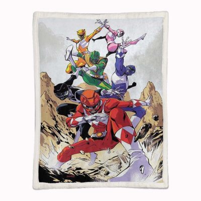 Alternative view of Power Rangers Alle Charaktere 17 Decke - Fleecedecke