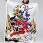 Power Rangers Alle Charaktere 17 Decke – Fleecedecke