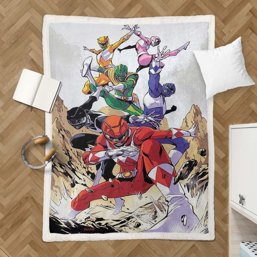 Power Rangers Alle Charaktere 17 Decke - Fleecedecke – Bild 3