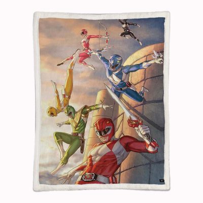 Alternative view of Power Rangers Alle Charaktere 18 Decke - Fleecedecke