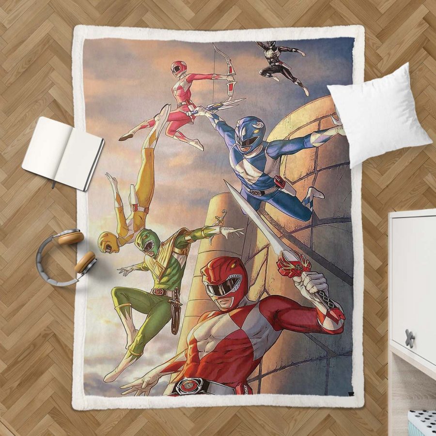 Power Rangers Alle Charaktere 18 Decke - Fleecedecke – Bild 3