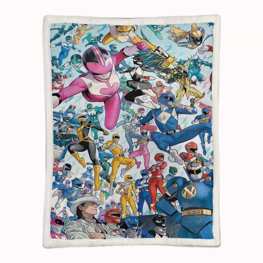 Power Rangers Alle Charaktere 19 Decke - Fleecedecke – Bild 2