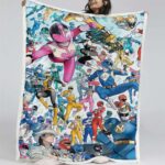 Power Rangers Alle Charaktere 19 Decke – Fleecedecke