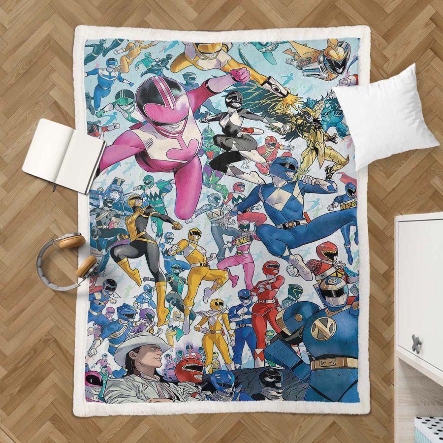 Power Rangers Alle Charaktere 19 Decke - Fleecedecke – Bild 3