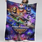 Power Rangers Alle Charaktere Cosmic Cury Decke – Fleecedecke