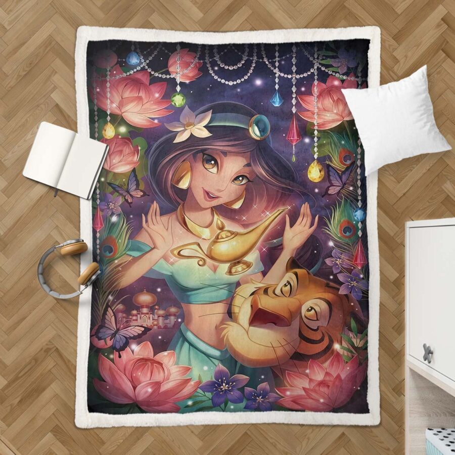 Prinzessin Jasmin Aladdin Fairy Tail 09 Decke - Fleecedecke – Bild 3