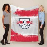RB Leipzig Fußballverein RBL009 Fleecedecke – Decke