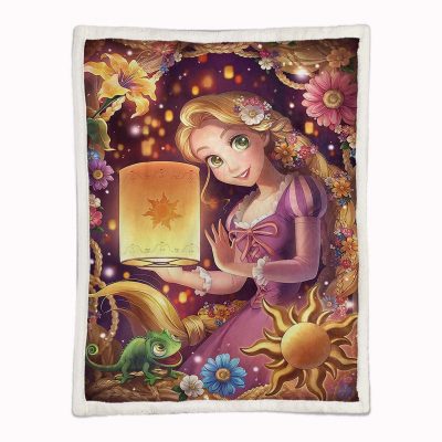 Alternative view of Rapunzel - Die verföhnte Prinzessin Disney 07 Decke - Fleecedecke