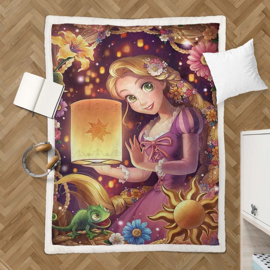 Rapunzel - Die verföhnte Prinzessin Disney 07 Decke - Fleecedecke – Bild 3