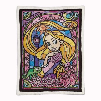 Alternative view of Rapunzel Tangled Diamond Stil 01 Decke - Fleecedecke