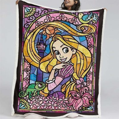 Rapunzel Tangled Diamond Stil 01 Decke - Fleecedecke