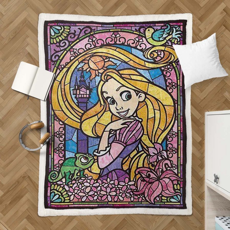 Rapunzel Tangled Diamond Stil 01 Decke - Fleecedecke – Bild 3
