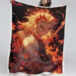 Rengoku Demon Slayer 02 Decke – Fleecedecke