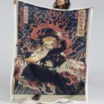Rengoku Demon Slayer 04 Decke – Fleecedecke
