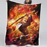 Rengoku Demon Slayer 06 Decke – Fleecedecke