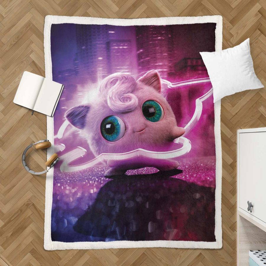 Pummeluff Pokemon Glücklich Decke - Fleecedecke – Bild 3