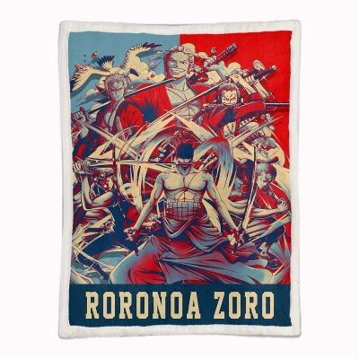 Alternative view of Lorenor Zorro One Piece 01 Decke - Fleecedecke