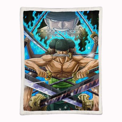 Alternative view of Lorenor Zorro One Piece 03 Decke - Fleecedecke
