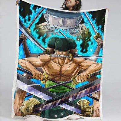 Lorenor Zorro One Piece 03 Decke - Fleecedecke