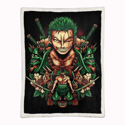 Alternative view of Lorenor Zorro One Piece 04 Decke - Fleecedecke