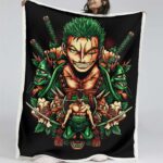Lorenor Zorro One Piece 04 Decke – Fleecedecke
