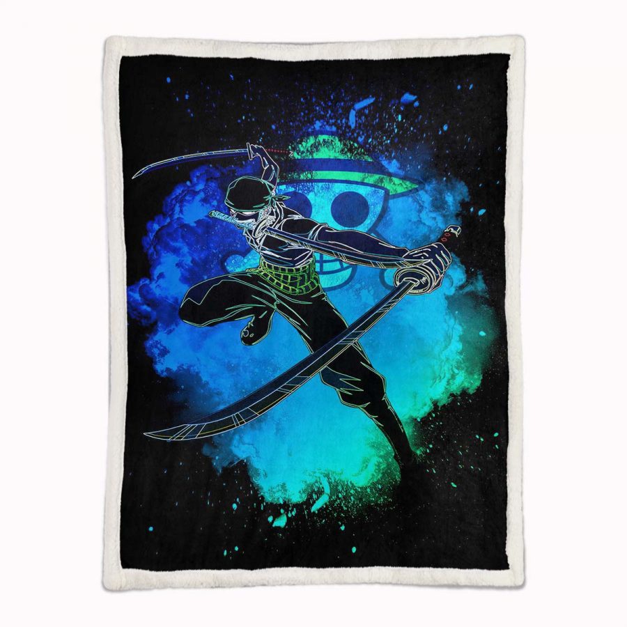 Lorenor Zorro One Piece 06 Decke - Fleecedecke – Bild 2