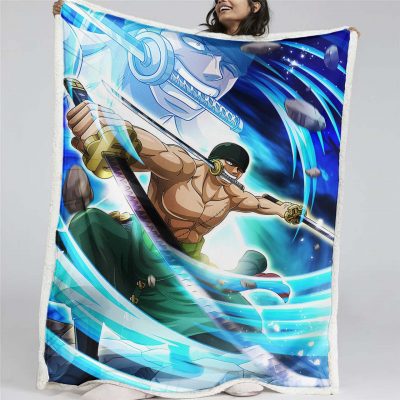 Lorenor Zorro One Piece 07 Decke - Fleecedecke