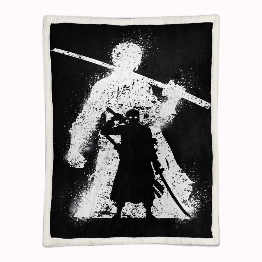Lorenor Zorro One Piece 08 Decke - Fleecedecke – Bild 2