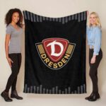 SG Dynamo Dresden schwarzer Hintergrund Fleecedecke – Decke