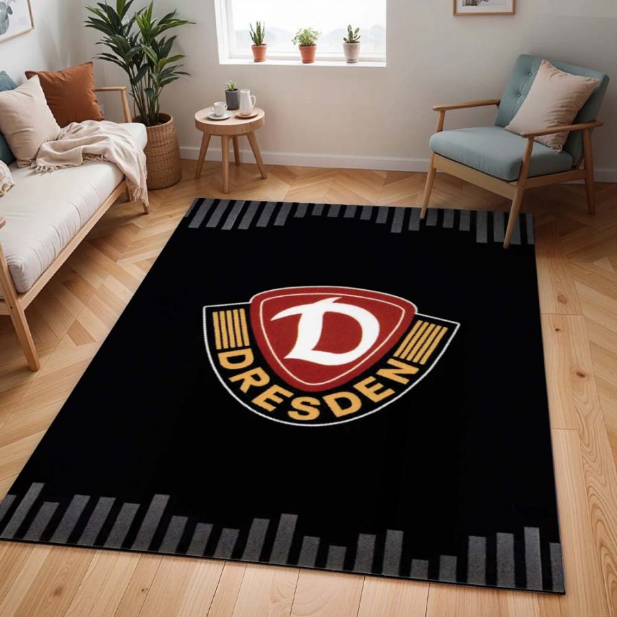 SG Dynamo Dresden schwarzer Hintergrund Teppich – Bild 2