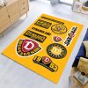 SG Dynamo Dresden gelber Hintergrund Stil 02 Teppich