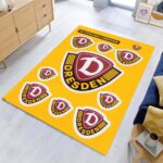 SG Dynamo Dresden gelber Hintergrundstil Teppich