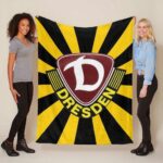 SG Dynamo Dresden gelb schwarz Fleecedecke – Decke